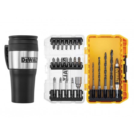 Dewalt urbji, vītņurbji un krūzīšu komplekts (DT70707-QZ), 26 gab.