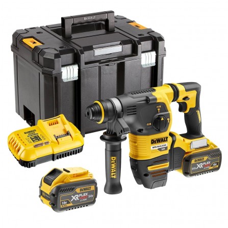 Dewalt bezvadu urbjmašīnu komplekts DCH333X2-QW, 54 V, 2 x 9 Ah, 3,5 J, SDS-Plus, lādētājs + korpuss