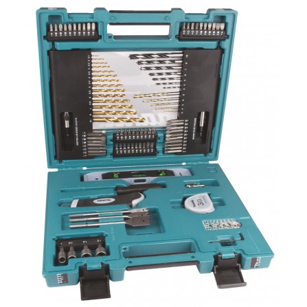 Makita D-31778 urbjmašīnu un uzgaļu komplekts, 104 gab.