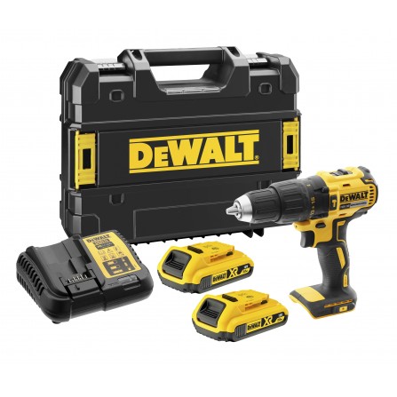 Dewalt akumulatora urbjmašīnu komplekts (DCD778D2T), 18 V, 2 x 2 Ah, lādētājs + maciņš