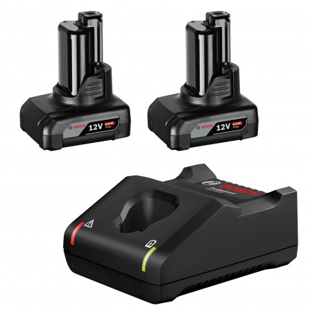 Bosch akumulators GBA 12 V, 2 x 6 Ah un lādētājs GAL 12 V-40 komplekts