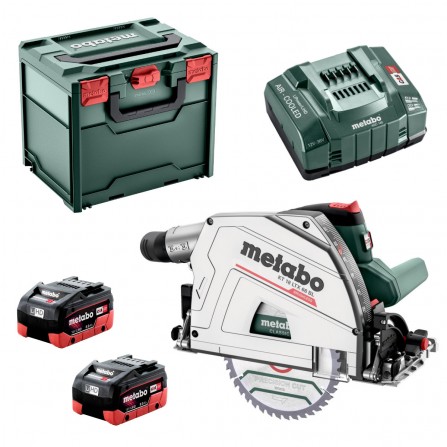 Akumulatora galda zāģis Metabo KT 18 LTX 66 BL (601866810) komplekts, 18 V, 2 x 8 Ah, lādētājs + maciņš