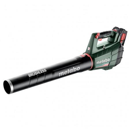 Akumulatora lapu pūtējs Metabo LB 18 LTX BL (601607850) komplekts, 18 V, 2 x 5,2 Ah + lādētājs