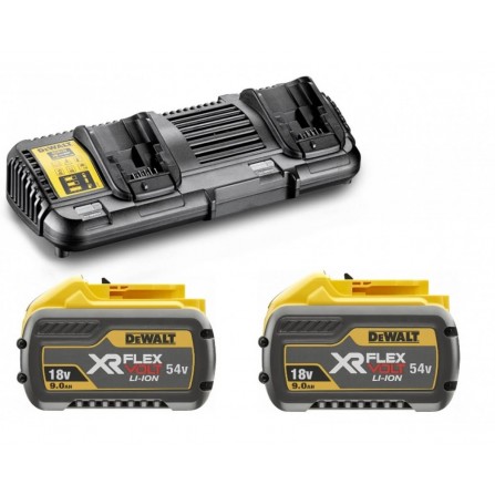 Dewalt akumulatoru un lādētāju komplekts DCB132X2 FlexVolt, DCB547 2 x 9 Ah, 54 V + lādētājs DCB132